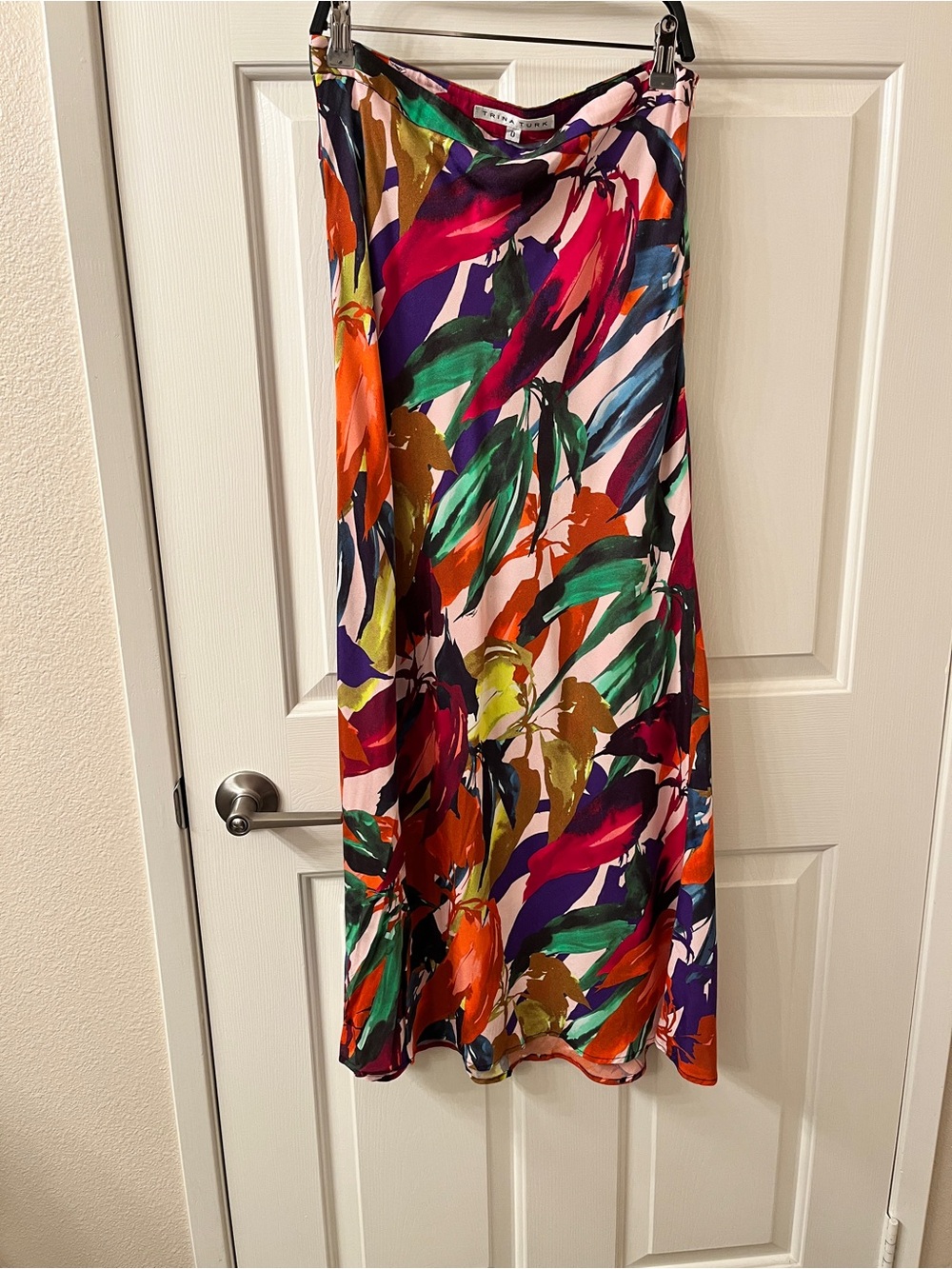 Trina Turk Multicolor Tropical Print Maxi Skirt